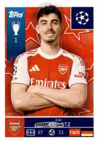 Figurina Kai Havertz - UEFA Champions League 2025-2026
 n. 69 - Topps