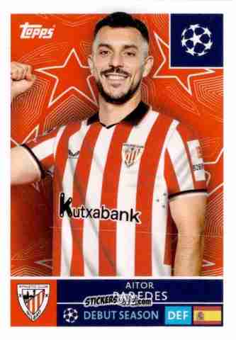 Figurina Aitor Paredes - UEFA Champions League 2025-2026
 n. 102 - Topps