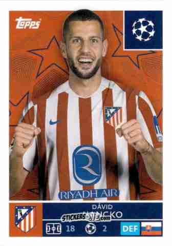 Sticker David Hancko - UEFA Champions League 2025-2026
 n. 116 - Topps