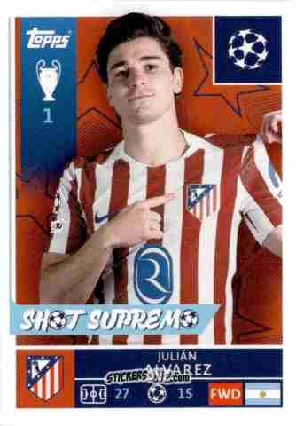 Cromo Julian Alvarez - UEFA Champions League 2025-2026
 n. 124 - Topps