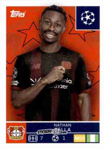 Cromo Nathan Tella - UEFA Champions League 2025-2026
 n. 135 - Topps