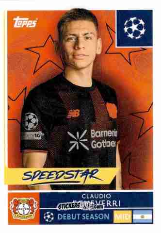 Sticker Claudio Echeverri - UEFA Champions League 2025-2026
 n. 137 - Topps