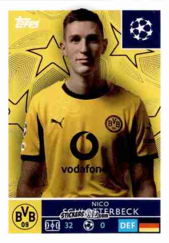Sticker Nico Schlotterbeck - UEFA Champions League 2025-2026
 n. 145 - Topps