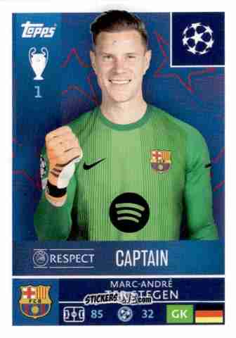 Figurina Marc-Andre Ter Stegen - UEFA Champions League 2025-2026
 n. 183 - Topps