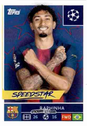 Sticker Raphinha - UEFA Champions League 2025-2026
 n. 192 - Topps