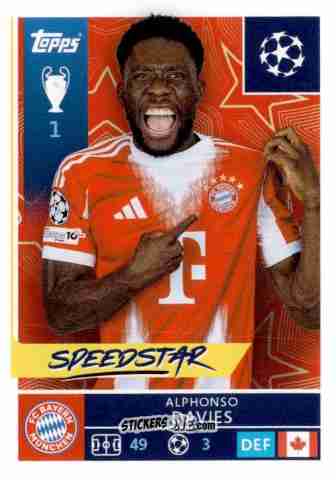 Cromo Alphonso Davies - UEFA Champions League 2025-2026
 n. 200 - Topps