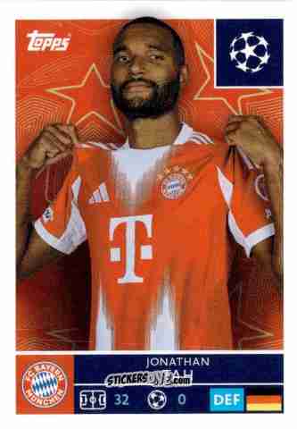 Sticker Jonathan Tah - UEFA Champions League 2025-2026
 n. 201 - Topps