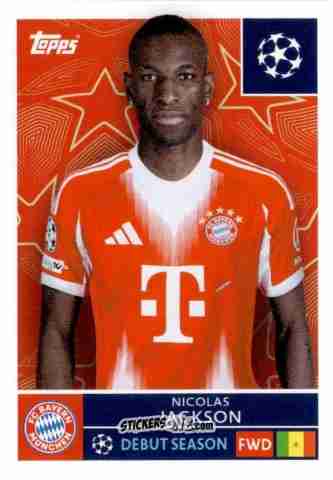 Cromo Nicolas Jackson - UEFA Champions League 2025-2026
 n. 206 - Topps