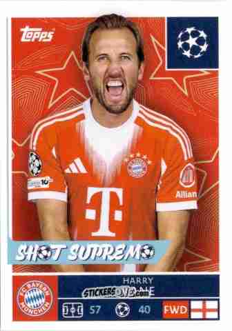 Sticker Harry Kane - UEFA Champions League 2025-2026
 n. 208 - Topps