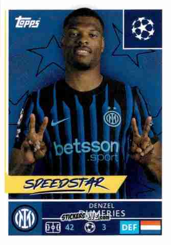 Sticker Denzel Dumfries - UEFA Champions League 2025-2026
 n. 214 - Topps