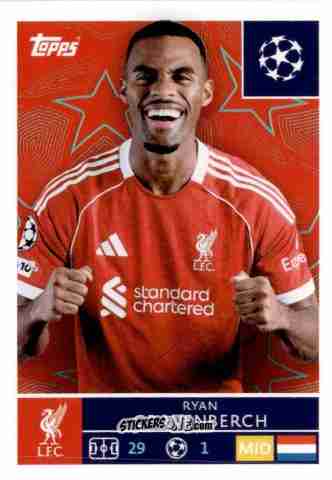 Figurina Ryan Gravenberch - UEFA Champions League 2025-2026
 n. 262 - Topps