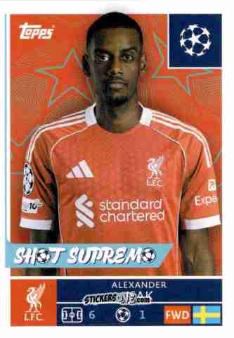 Sticker Alexander Isak - UEFA Champions League 2025-2026
 n. 263 - Topps