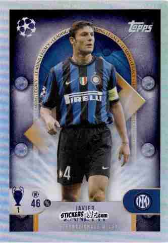 Figurina Javier Zanetti - UEFA Champions League 2025-2026
 n. 278 - Topps