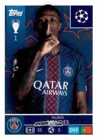 Sticker Nuno Mendes - UEFA Champions League 2025-2026
 n. 358 - Topps