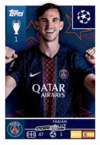 Figurina Fabian Ruiz - UEFA Champions League 2025-2026
 n. 363 - Topps