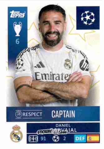 Sticker Daniel Carvajal - UEFA Champions League 2025-2026
 n. 383 - Topps