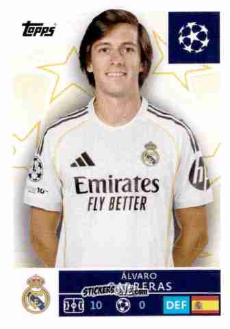 Sticker Alvaro Carreras - UEFA Champions League 2025-2026
 n. 387 - Topps