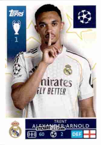 Figurina Trent Alexander-Arnold - UEFA Champions League 2025-2026
 n. 390 - Topps