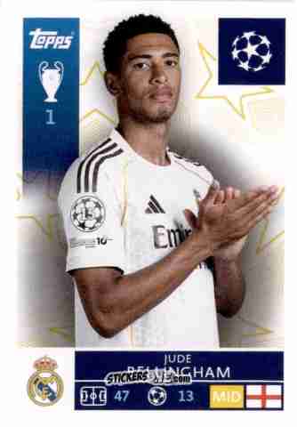 Cromo Jude Bellingham - UEFA Champions League 2025-2026
 n. 393 - Topps