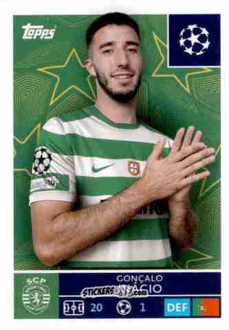 Sticker Goncalo Inacio - UEFA Champions League 2025-2026
 n. 414 - Topps
