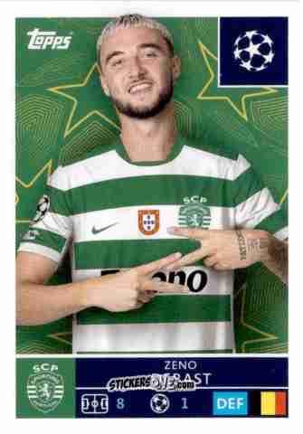 Sticker Zeno Debast - UEFA Champions League 2025-2026
 n. 415 - Topps