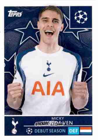 Sticker Micky Van De Ven - UEFA Champions League 2025-2026
 n. 442 - Topps