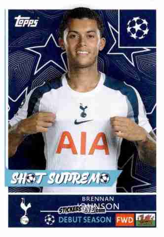 Sticker Brennan Johnson - UEFA Champions League 2025-2026
 n. 450 - Topps