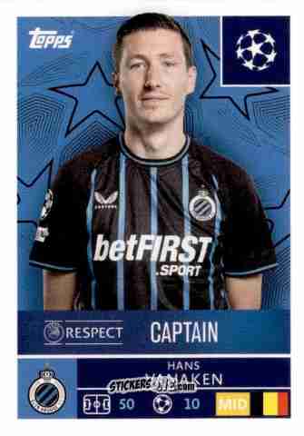 Cromo Hans Vanaken - UEFA Champions League 2025-2026
 n. 481 - Topps