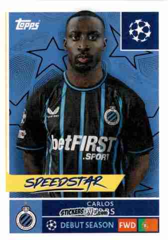 Figurina Carlos Forbs - UEFA Champions League 2025-2026
 n. 490 - Topps