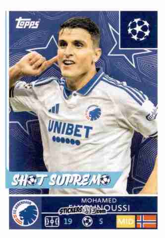 Cromo Mohamed Elyounoussi - UEFA Champions League 2025-2026
 n. 500 - Topps