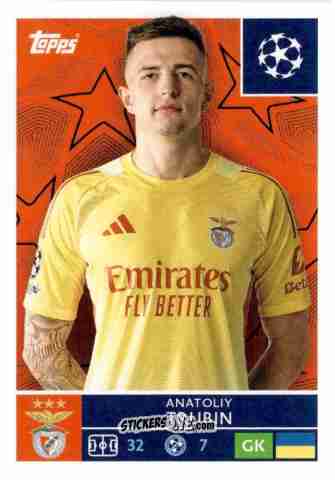 Cromo Anatoliy Trubin - UEFA Champions League 2025-2026
 n. 554 - Topps
