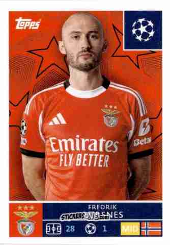 Cromo Fredrik Aursnes - UEFA Champions League 2025-2026
 n. 559 - Topps