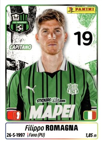 Sticker Filippo Romagna - Calciatori 2025-2026 n. 421 - Panini