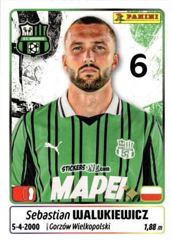Cromo Sebastian Walukiewicz - Calciatori 2025-2026 n. 422 - Panini