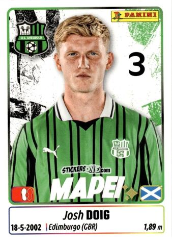 Sticker Josh Doig - Calciatori 2025-2026 n. 425 - Panini