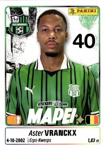 Figurina Aster Vranckx - Calciatori 2025-2026 n. 430 - Panini