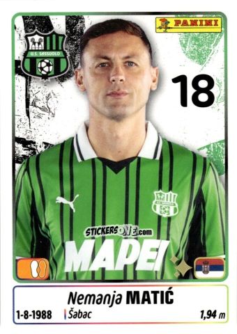 Figurina Nemanja Matic - Calciatori 2025-2026 n. 431 - Panini