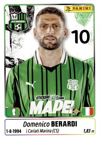 Figurina Domenico Berardi - Calciatori 2025-2026 n. 436 - Panini