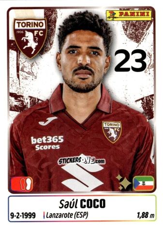 Figurina Saul Coco - Calciatori 2025-2026 n. 448 - Panini