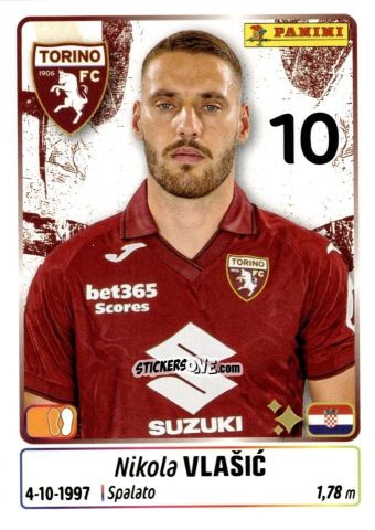 Figurina Nikola Vlasic - Calciatori 2025-2026 n. 455 - Panini