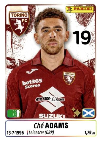 Sticker Ché Adams - Calciatori 2025-2026 n. 456 - Panini