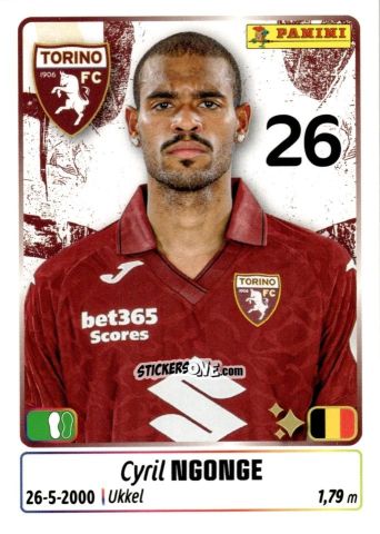 Sticker Cyril Ngonge - Calciatori 2025-2026 n. 459 - Panini