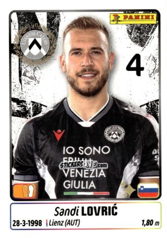 Sticker Sandi Lovric - Calciatori 2025-2026 n. 474 - Panini