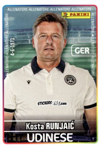 Sticker Kosta Runjaic - Calciatori 2025-2026 n. 483 - Panini