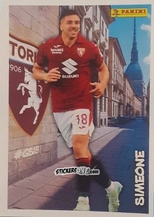 Sticker Giovanni Simeone (Torino) - Calciatori 2025-2026 n. 42 - Panini
