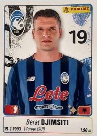 Sticker Berat Djimsiti - Calciatori 2025-2026 n. 48 - Panini