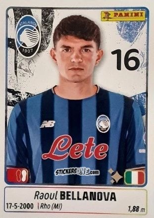 Sticker Raoul Bellanova - Calciatori 2025-2026 n. 50 - Panini