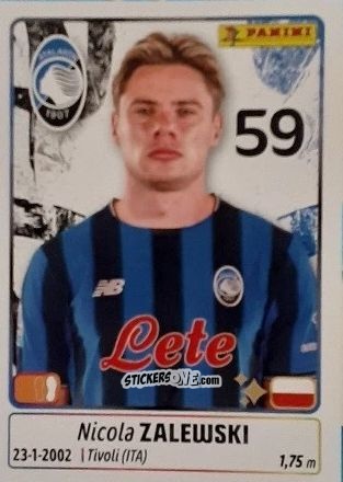 Cromo Nicola Zalewski - Calciatori 2025-2026 n. 55 - Panini