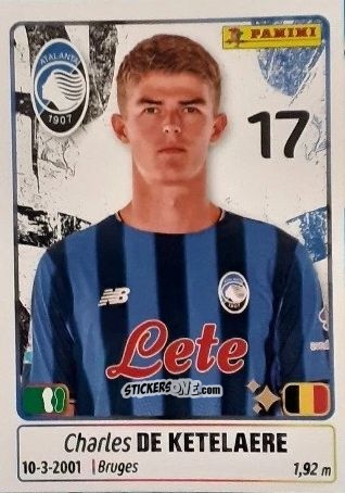 Figurina Charles de Ketelaere - Calciatori 2025-2026 n. 59 - Panini
