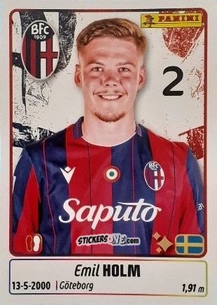 Sticker Emil Holm - Calciatori 2025-2026 n. 72 - Panini